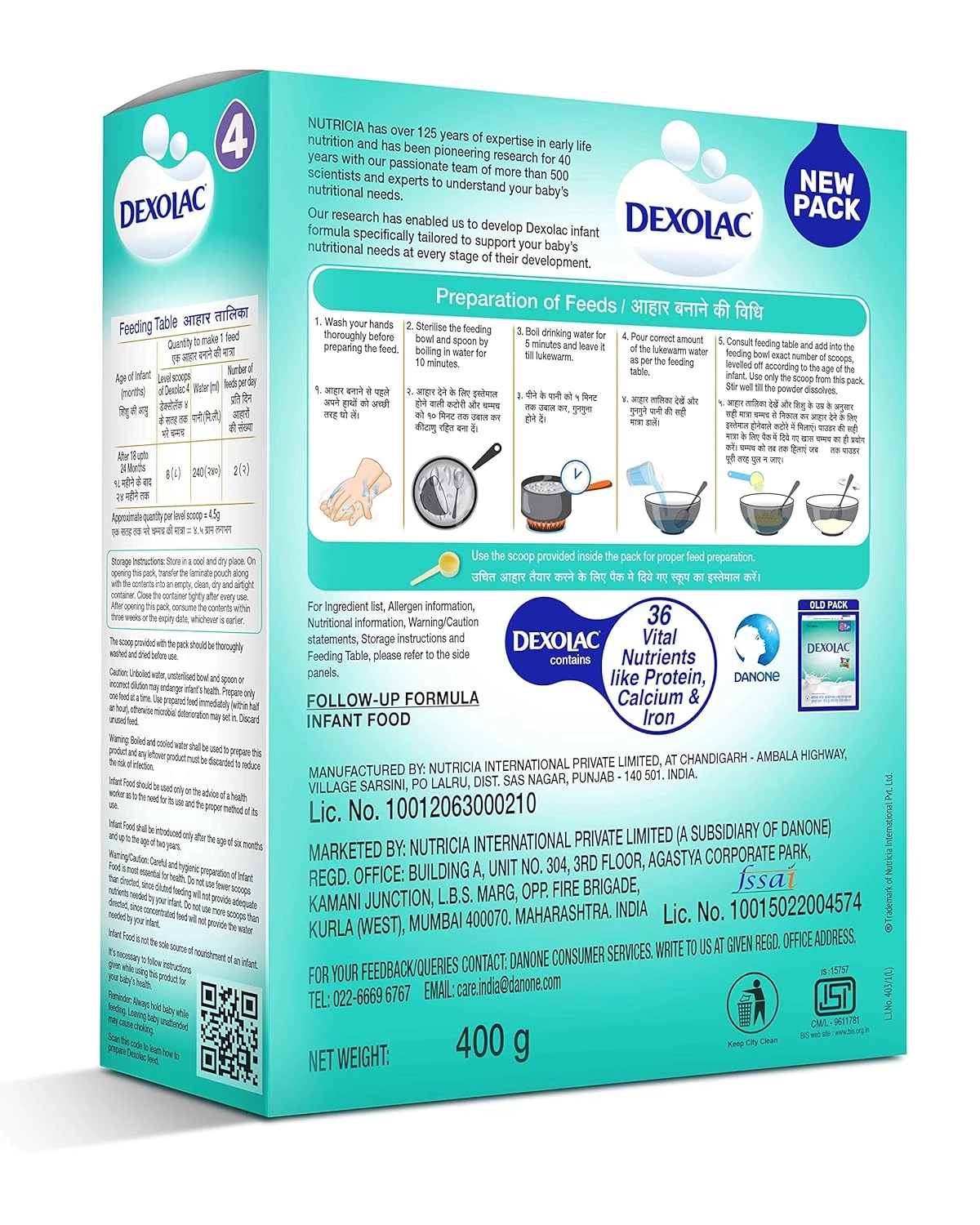 Dexolac Stage 4 Infant Formula Milk Powder, 400 g-2.webp
